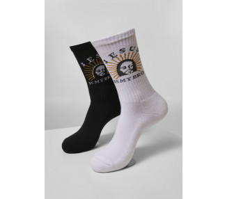 Mr. Tee Jesus Is My Bro Socks 2-Pack black/white