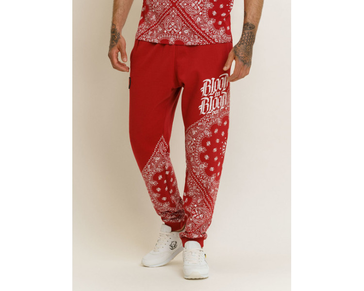 Blood In Blood Out Bandana Sweatpants - rot