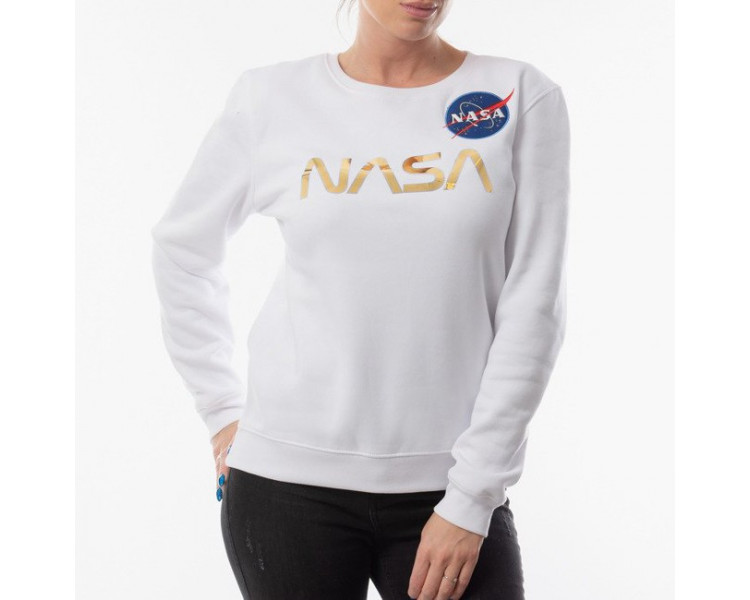 Alpha Industries WMNS NASA PM Sweater Wmn White