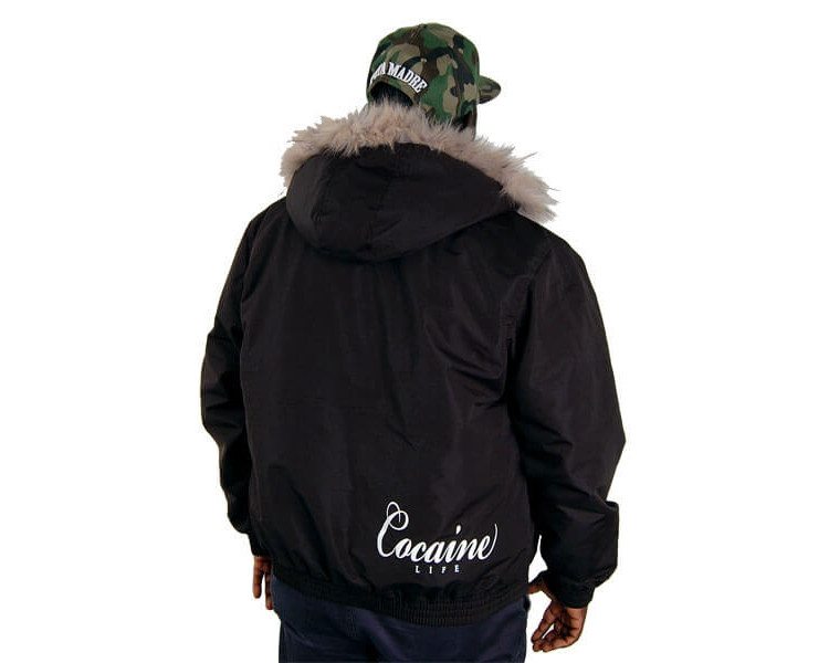 Zimní bunda Cocaine Life Basic Logo Winter Jacket Black