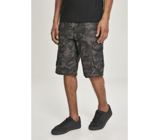Southpole Belted Camo Cargo Shorts Ripstop grey black