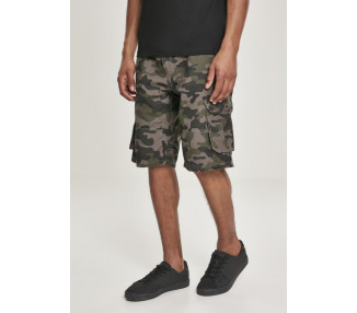 Southpole Belted Camo Cargo Shorts Ripstop woodland
