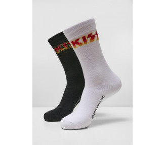 Mr. Tee Kiss Socks 2-Pack black/white