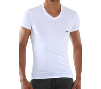 Pánské tričko Emporio Armani 110810 CC729 bílá L Bílá