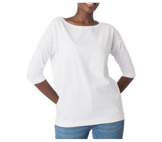 Bílé basic tričko s tříčtvrtečním rukávem simone