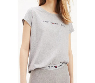 Dámské tričko Tommy Hilfiger UW0UW01618 L Sv. šedá