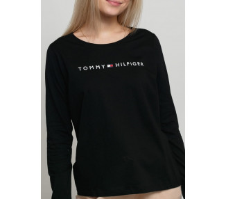 Dámské tričko Tommy Hilfiger UW0UW01910 M Černá