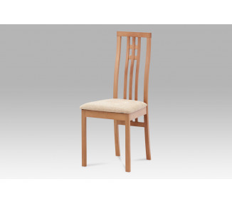 Dřevěná židle BC-2482 BUK3, buk/potah krémový