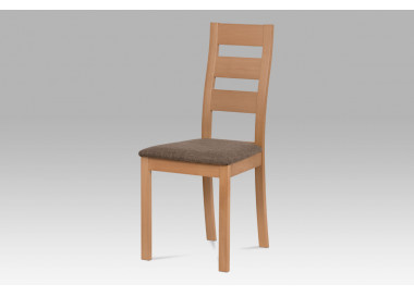 Dřevěná židle BC-2603 BUK3, buk/potah hnědý