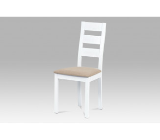 Jídelní židle BC-2603 WT, masiv buk/bílá barva