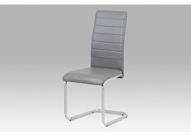 Jídelní židle DCL-102 GREY, šedá/šedý lak