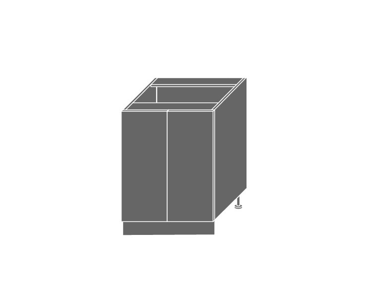 EMPORIUM, skříňka dolní D11 60, korpus: bílý, barva: grey stone