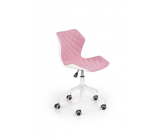 Dětská kancelářská židle MATRIX 3, růžovo-bílá