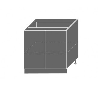 QUANTUM, skříňka dolní D11 80, white mat/grey