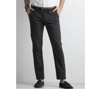 Tmavě šedé pánské kalhoty chino
