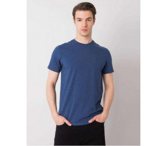 Tmavě modré pánské základní tričko Kenneth LIWALI