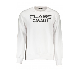 CAVALLI CLASS pánská mikina Barva: Bílá, Velikost: XL