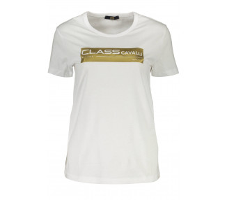 CAVALLI CLASS dámské tričko Barva: Bílá, Velikost: S
