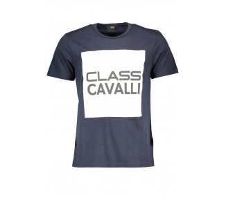 CAVALLI CLASS pánské tričko Barva: Modrá, Velikost: S