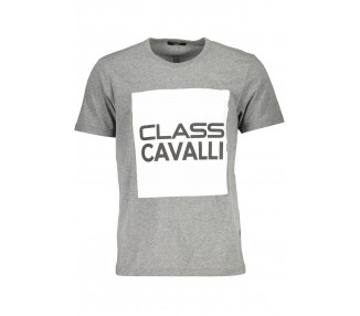 CAVALLI CLASS pánské tričko Barva: šedá, Velikost: S