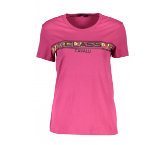 CAVALLI CLASS dámské tričko Barva: růžová, Velikost: S