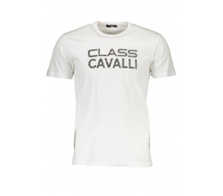 CAVALLI CLASS pánské tričko Barva: Bílá, Velikost: XL