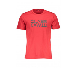 CAVALLI CLASS pánské tričko Barva: červená, Velikost: 2XL