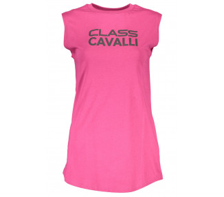 CAVALLI CLASS dámské tričko Barva: růžová, Velikost: XL