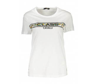 CAVALLI CLASS dámské tričko Barva: Bílá, Velikost: M