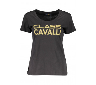 CAVALLI CLASS dámské tričko Barva: černá, Velikost: S