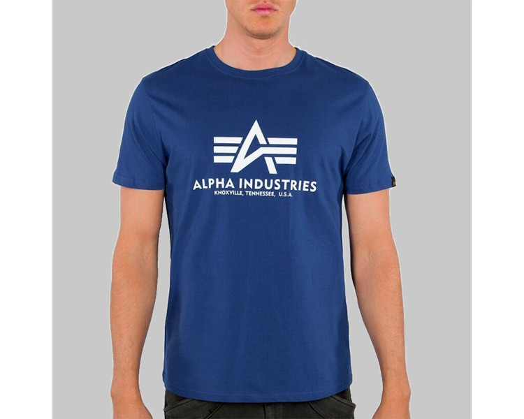 Pánské tričko Alpha Industries Basic T-Shirt Blue