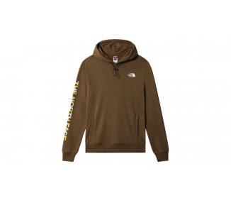 The North Face M Hoodie Graphic Military olive hnědé NF0A5IG637U1