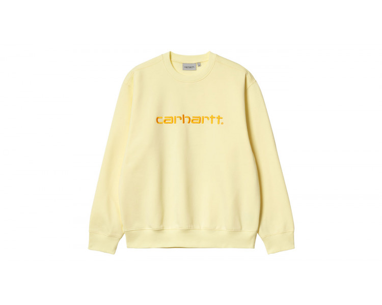 Carhartt WIP Sweat Soft Yellow / Popsicle žluté I030229_0R4_XX