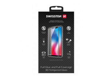 Swissten Ultra durable 3D Full Glue Ochranné tvrzené sklo, Samsung Galaxy S8 Plus, černé