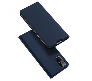 Dux Ducis Skin Leather case, knížkové pouzdro, Samsung Galaxy M31s, modré