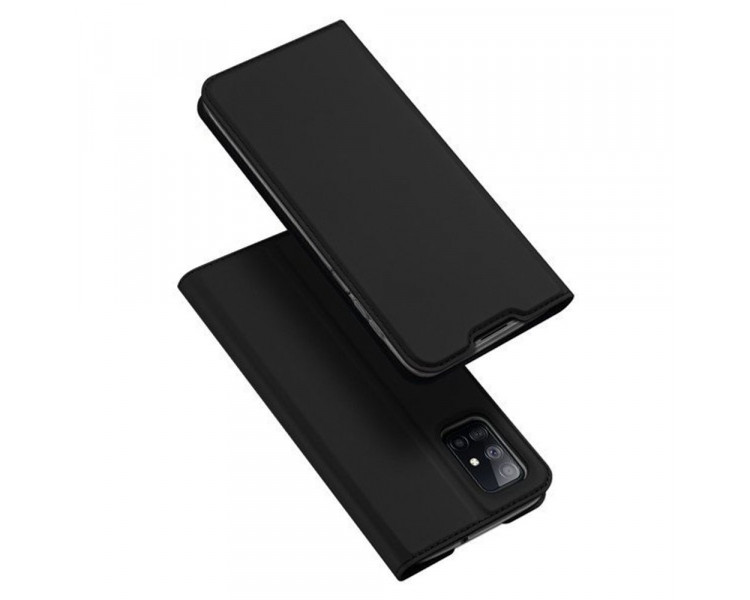 Dux Ducis Skin Leather case, knížkové pouzdro, Samsung Galaxy M51, černé