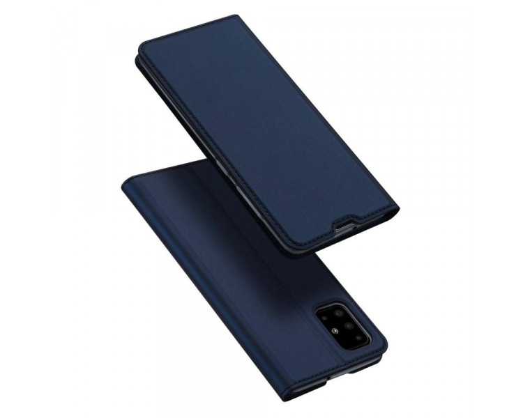 Dux Ducis Skin Leather case, knížkové pouzdro, Samsung Galaxy M51, modré