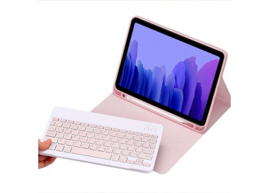 Pouzdro s Bluetooth klávesnicí pro Samsung Galaxy Tab A7 10,4 - CFA7, růžové