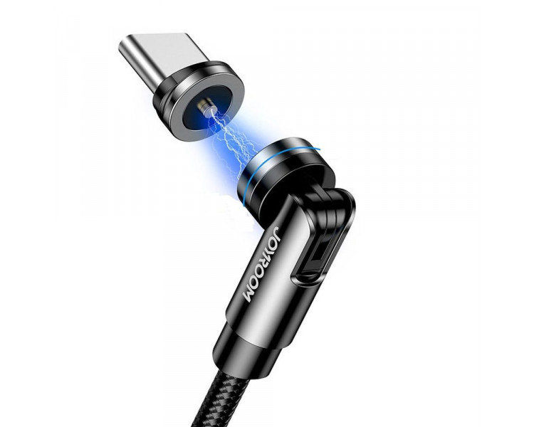 Joyroom magnetický nabíjecí kabel USB - USB-C, 2,4 A, 1,2 m, černý (S-1224X2 C černý)