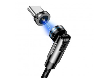 Joyroom magnetický nabíjecí kabel USB - USB-C, 2,4 A, 1,2 m, černý (S-1224X2 C černý)