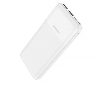 Borofone PowerBanka 10000 mAh 2x USB, BJ16 Cube, bílá
