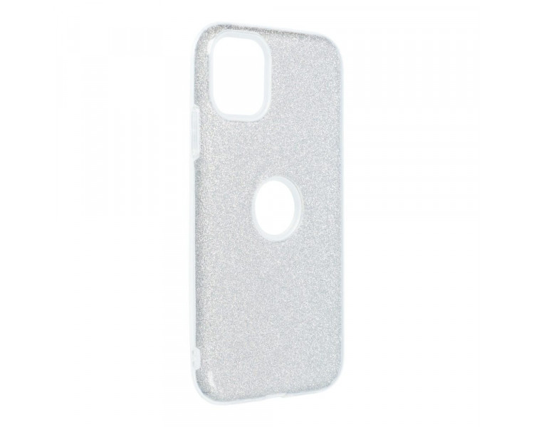 Obal Forcell Shining, iPhone 11, stříbrný