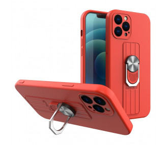 Obal Ring Case, iPhone 12 mini, červený