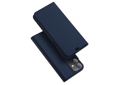 Dux Ducis Skin Leather case, knížkové pouzdro, iPhone 12 Mini, modré