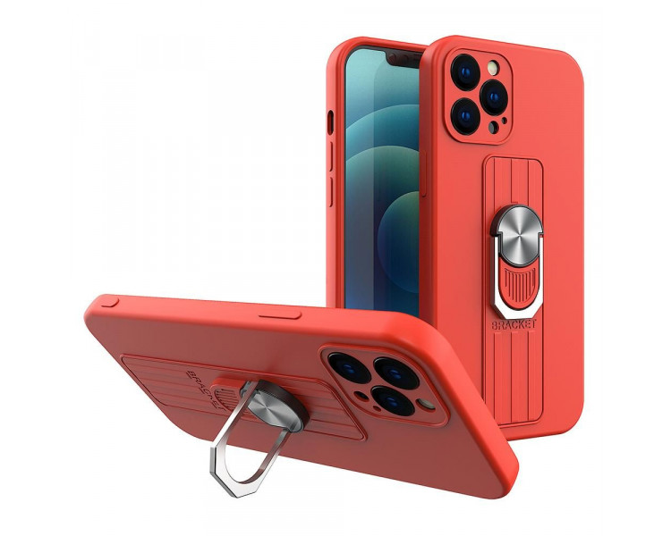 Obal Ring Case, iPhone 12, červený