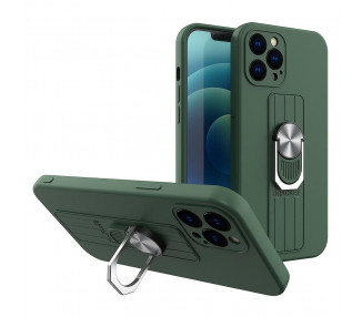 Obal Ring Case, iPhone 12, tmavě zelený
