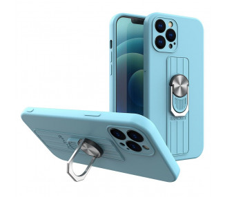 Obal Ring Case, iPhone 12, světle modrý