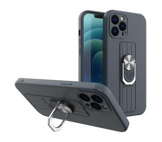 Obal Ring Case, iPhone 12 Pro, tmavě modrý