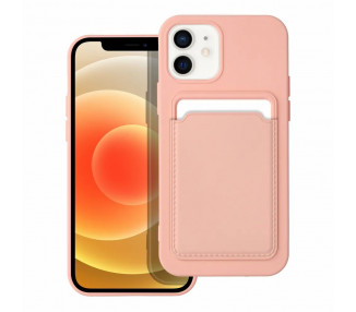 Card Case obal, iPhone 12 / 12 Pro, růžový