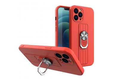 Obal Ring Case, iPhone 12 Pro Max, červený